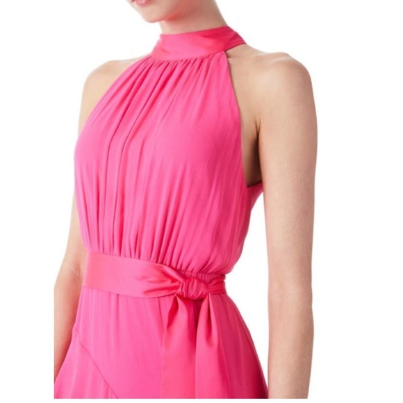$795 SILK Alice & Olivia Emilia Silk Ruffle Gown, NWT - Picture 7 of 13